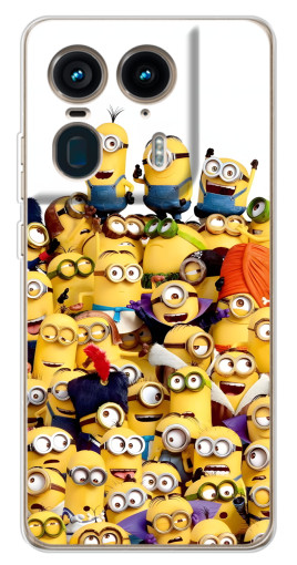 Чехол с печатью "Куча миньонов" для Motorola Edge 50 Ultra