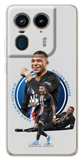 Силиконовый чехол с изображением "Kylian Mbappe" для Motorola Edge 50 Ultra