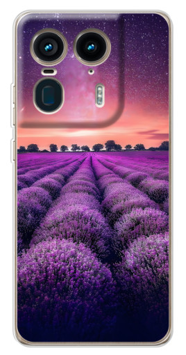 Чехол с принтом "Лавандовое поле" для Motorola Edge 50 Ultra