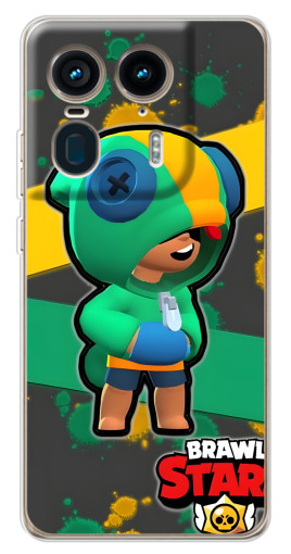 Силиконовый чехол с изображением "Leon Brawl Stars" для Motorola Edge 50 Ultra