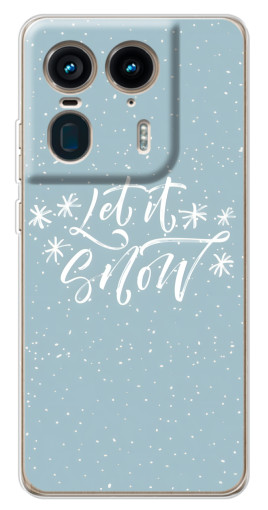 Чехол с картинкой "Let it Snow" для Motorola Edge 50 Ultra