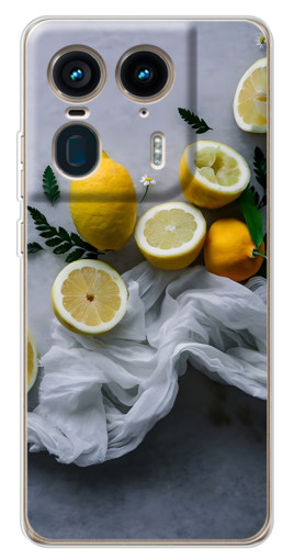 Силиконовый чехол с изображением "Лимонное настроение" для Motorola Edge 50 Ultra