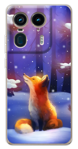 Чехол с печатью "Лисичка в лесу" для Motorola Edge 50 Ultra