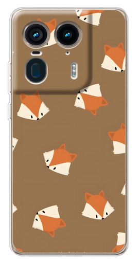 Чехол с картинкой "Лисёнки" для Motorola Edge 50 Ultra