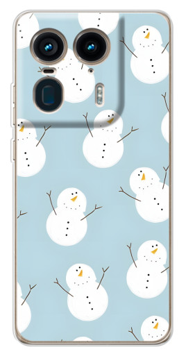 Чехол с принтом "Маленькие снеговики" для Motorola Edge 50 Ultra