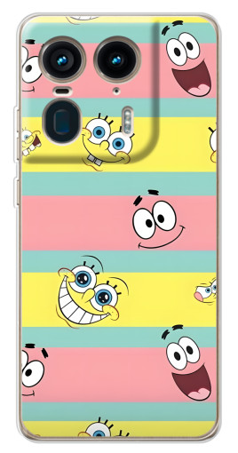 Чехол с печатью "Мордашки" для Motorola Edge 50 Ultra