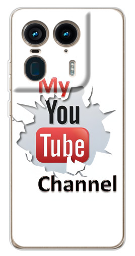 Чехол с принтом "My YouTube" для Motorola Edge 50 Ultra