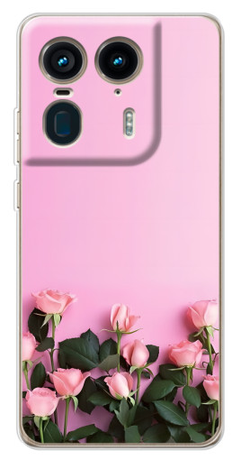 Чехол с принтом "Нежные розы" для Motorola Edge 50 Ultra
