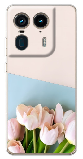 Силиконовый чехол с изображением "Нежные тюльпаны" для Motorola Edge 50 Ultra