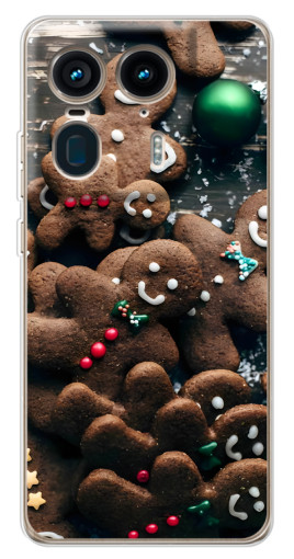 Чехол с картинкой "Новогодние человечки" для Motorola Edge 50 Ultra