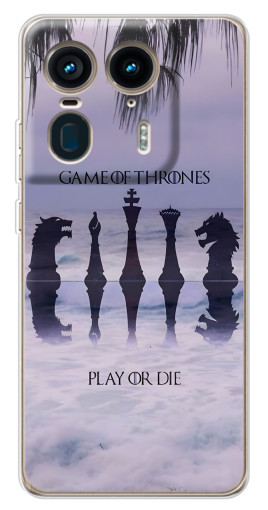 Чехол с картинкой "Play or Die" для Motorola Edge 50 Ultra