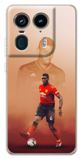 Силиконовый чехол с изображением "Pogba с Манчестера" для Motorola Edge 50 Ultra