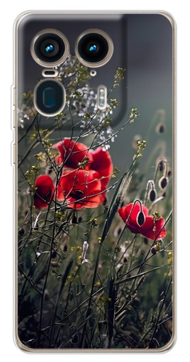 Чехол с принтом "Поле цветов" для Motorola Edge 50 Ultra