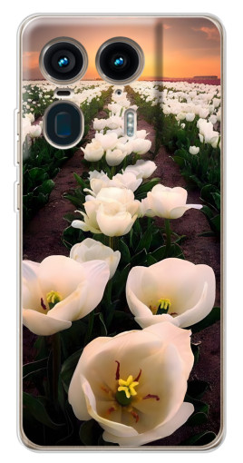 Силиконовый чехол с изображением "Поле тульпанов " для Motorola Edge 50 Ultra