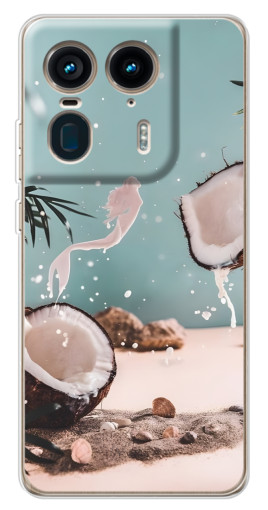 Чехол с картинкой "Половинки кокоса" для Motorola Edge 50 Ultra
