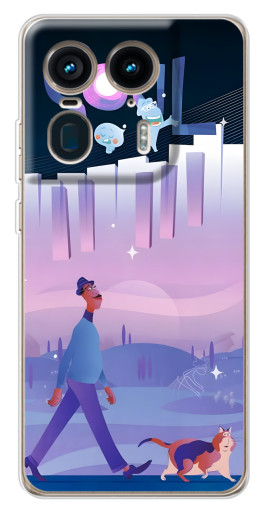 Силиконовый чехол с изображением "Постер к мультику" для Motorola Edge 50 Ultra