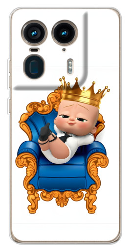 Чехол с принтом "Ребенок Король" для Motorola Edge 50 Ultra