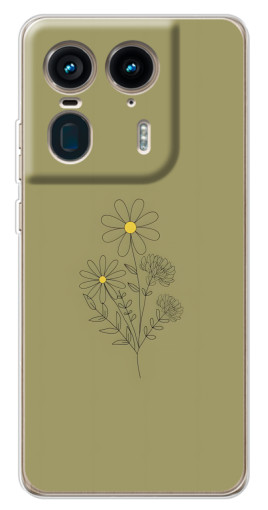 Чехол с картинкой "Рисунок ромашка" для Motorola Edge 50 Ultra