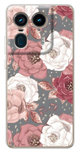 Чехол с картинкой "Рисунок розы" для Motorola Edge 50 Ultra