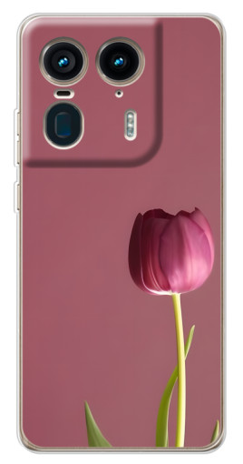 Чехол с принтом "Розовый тюльпан" для Motorola Edge 50 Ultra