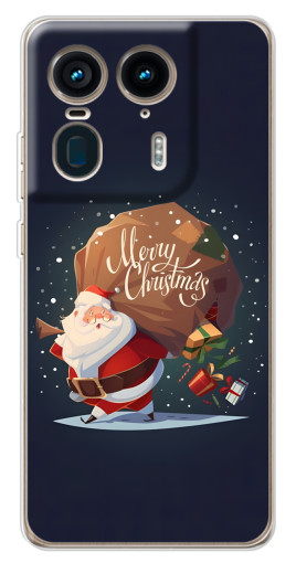 Чехол с печатью "Санта с подарками" для Motorola Edge 50 Ultra