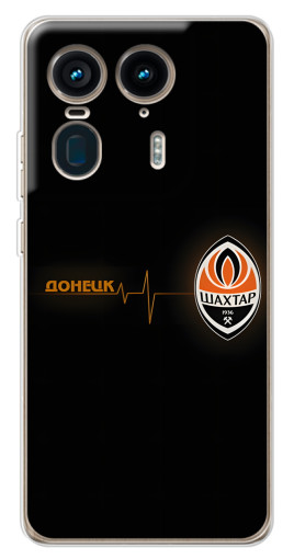 Силиконовый чехол с изображением "Шахтер в сердце" для Motorola Edge 50 Ultra
