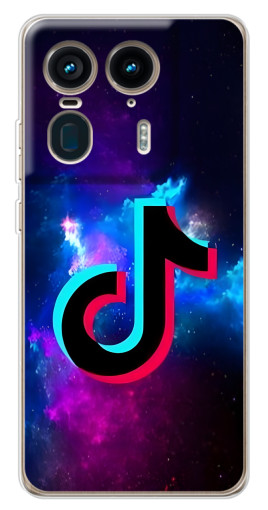 Чехол с картинкой "ТикТок в космосе" для Motorola Edge 50 Ultra