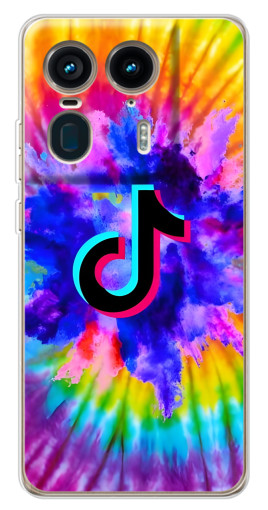 Чехол с картинкой "TikTok в красках" для Motorola Edge 50 Ultra