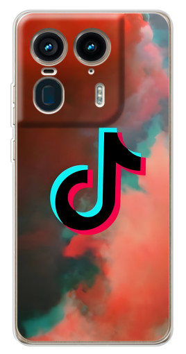 Чехол с картинкой "ТикТок в тучах" для Motorola Edge 50 Ultra