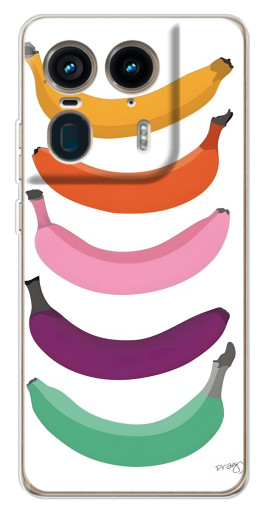 Чехол с картинкой "Цветные бананы" для Motorola Edge 50 Ultra