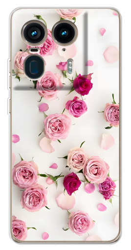 Чехол с картинкой "Яркие розы" для Motorola Edge 50 Ultra