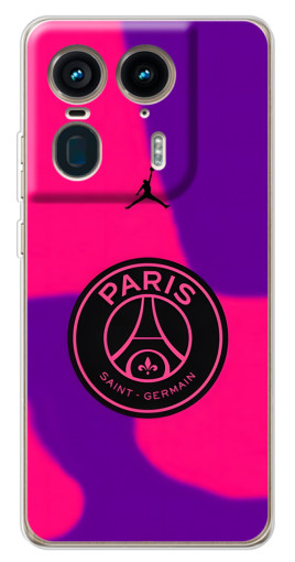 Чехол с принтом "Яркий лого PSG" для Motorola Edge 50 Ultra