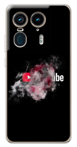 Силиконовый чехол с изображением "Яркий Ютуб" для Motorola Edge 50 Ultra