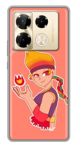 Чехол с картинкой "Amber с огоньком" для Infinix Note 40 Pro