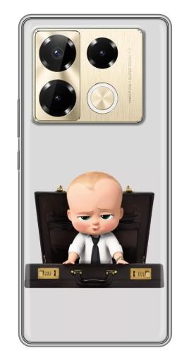 Чехол с принтом "Босс с чемоданом" для Infinix Note 40 Pro