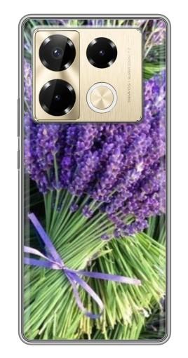 Силиконовый чехол с изображением "Букет лаванды" для Infinix Note 40 Pro