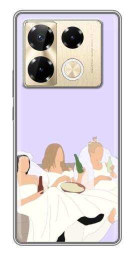 Чехол с печатью "Девушки Друзья" для Infinix Note 40 Pro