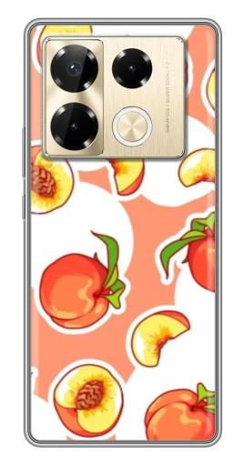 Чехол с печатью "Дольки персиков" для Infinix Note 40 Pro