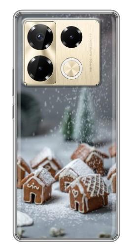 Чехол с принтом "Домики из пряников" для Infinix Note 40 Pro