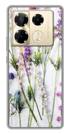 Силиконовый чехол с изображением "Фон полевых цветов" для Infinix Note 40 Pro