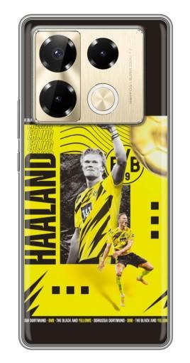 Чехол с печатью "Golden Haaland" для Infinix Note 40 Pro