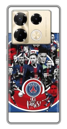 Силиконовый чехол с изображением "Команда PSG" для Infinix Note 40 Pro