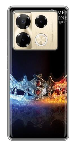 Чехол с печатью "Корона" для Infinix Note 40 Pro