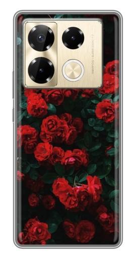 Чехол с принтом "Красные розы" для Infinix Note 40 Pro