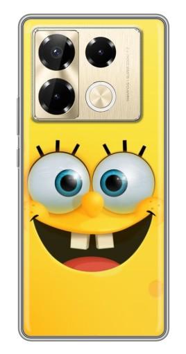 Чехол с принтом "Квадратный Губка Боб" для Infinix Note 40 Pro