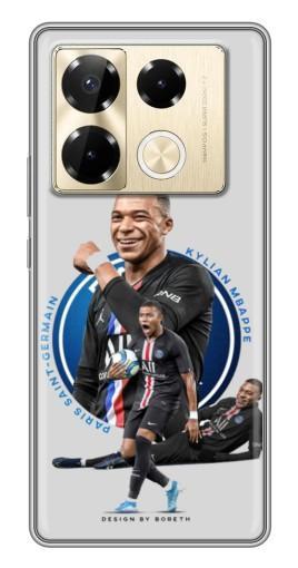 Силиконовый чехол с изображением "Kylian Mbappe" для Infinix Note 40 Pro