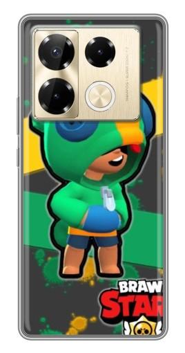 Силиконовый чехол с изображением "Leon Brawl Stars" для Infinix Note 40 Pro