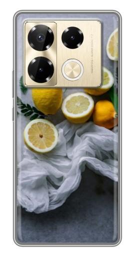 Силиконовый чехол с изображением "Лимонное настроение" для Infinix Note 40 Pro