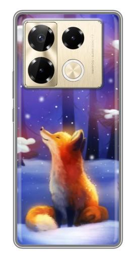 Силиконовый чехол с изображением "Лисичка в лесу" для Infinix Note 40 Pro