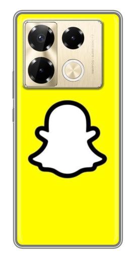 Чехол с принтом "Лого Snapchat" для Infinix Note 40 Pro